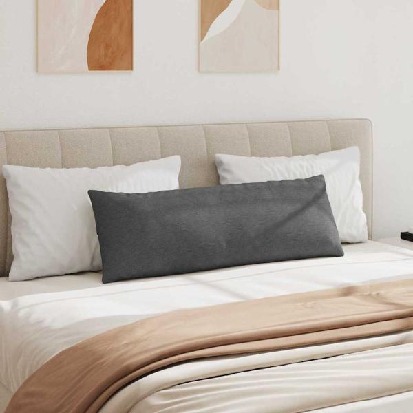 Sofakissen 2 pcs Dunkelgrau 120 x 40 cm Cordstoff