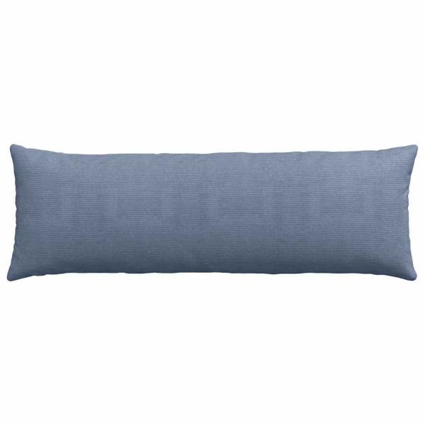 ARDEBO.de - Sofakissen 2 pcs Blau 120 x 40 cm Cordstoff