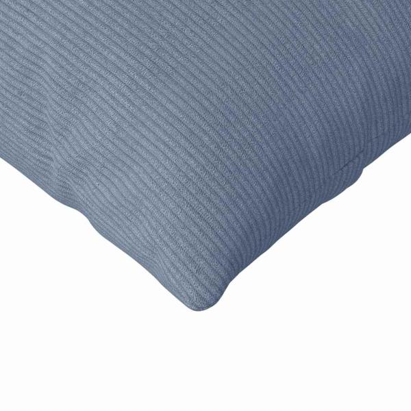 Sofakissen 2 Stück Blau 120 x 40 cm Cordstoff