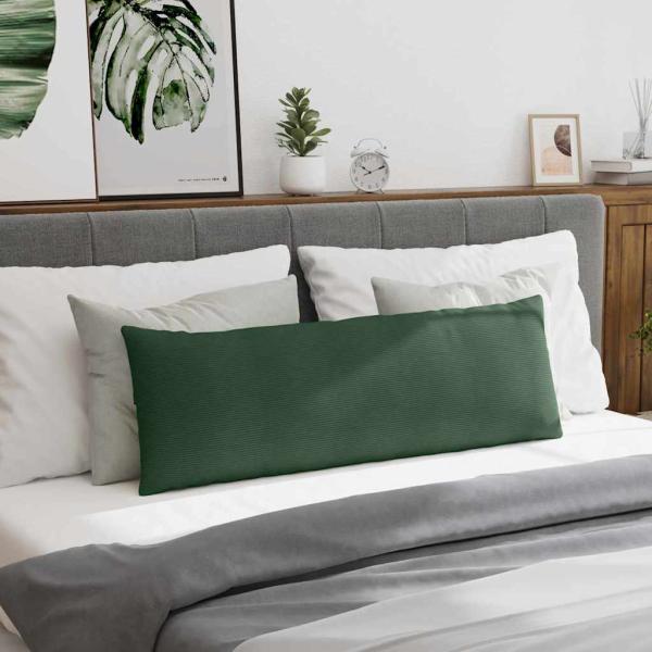 Sofakissen 2 pcs Dunkelgrün 120 x 40 cm Cordstoff