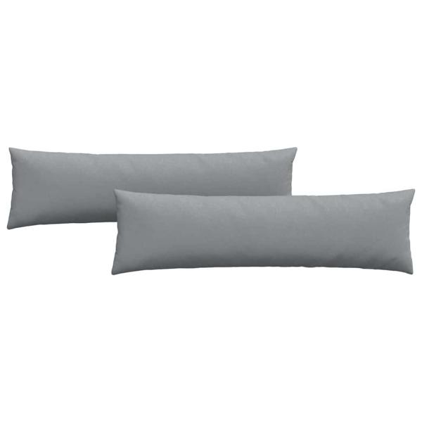 ARDEBO.de - Sofakissen 2 pcs Hellgrau 145 x 40 cm Stoff