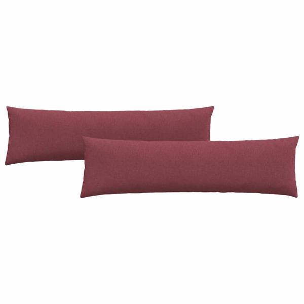 Sofakissen 2 pcs Weinrot 145 x 40 cm Stoff