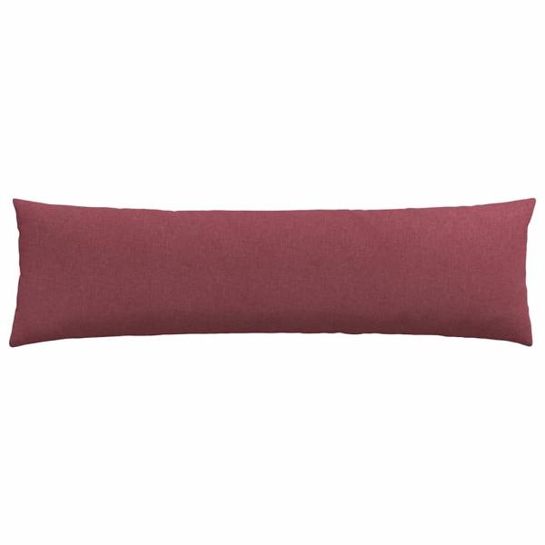 Sofakissen 2 pcs Weinrot 145 x 40 cm Stoff