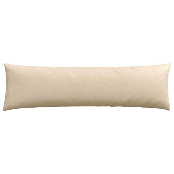 Sofakissen 2 Stk. Stoff Creme 145 x 40 cm