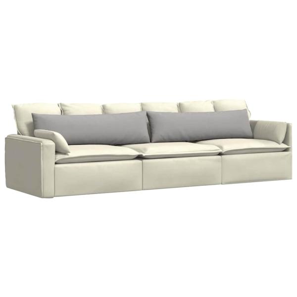 Sofakissen 2 pcs Grau 145 x 40 cm Stoff