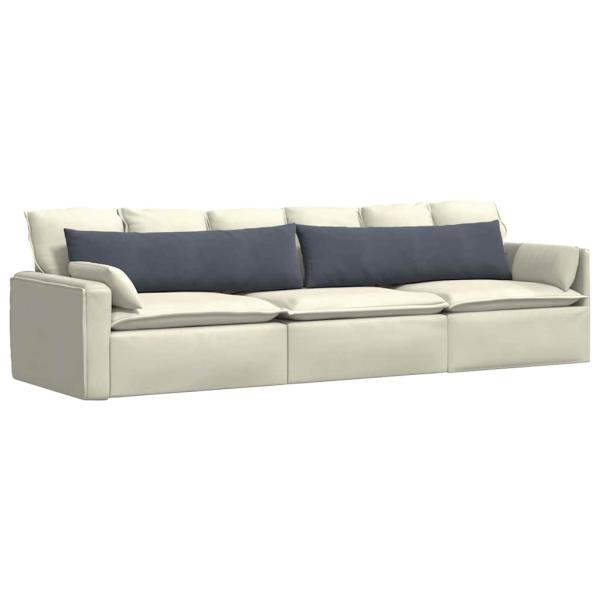 Sofakissen 2 pcs Dunkelgrau 145 x 40 cm Cordstoff