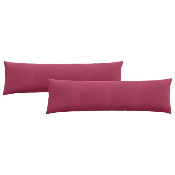 Sofakissen 2 pcs Weinrot 145 x 40 cm Cordstoff
