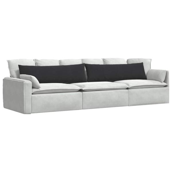 Sofakissen 2 pcs Schwarz 145 x 40 cm Cordstoff