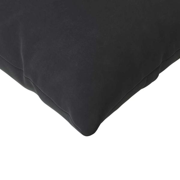 Sofakissen 2 pcs Schwarz 145 x 40 cm Cordstoff
