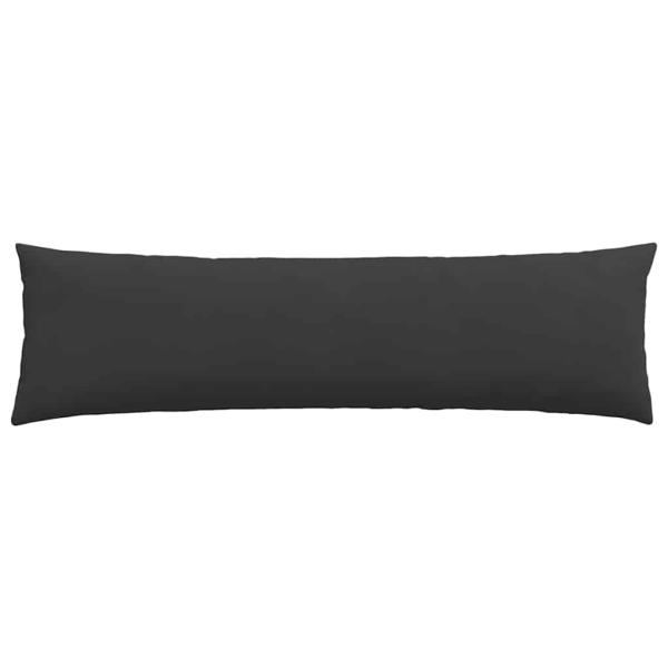 Sofa Kissen 2 pcs Schwarz 145 x 40 cm Stoff
