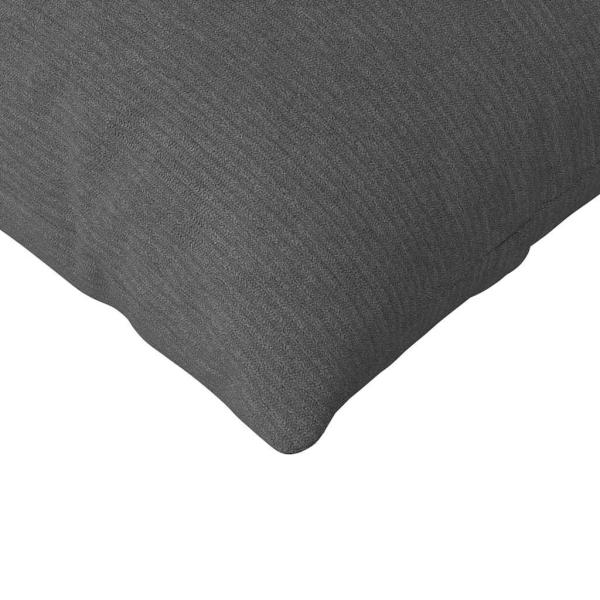 Sofakissen 2 pcs Dunkelgrau 145 x 40 cm Cordstoff