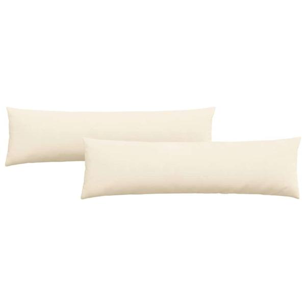 Sofakissen 2 pcs Creme 145 x 40 cm Cordstoff