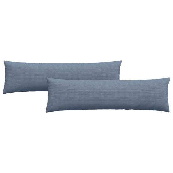 Sofakissen 2 pcs Blau 145 x 40 cm Cordstoff