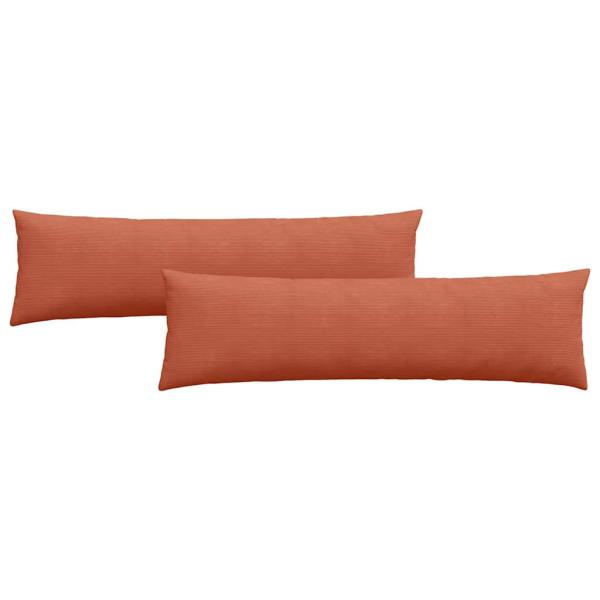 Sofakissen 2 pcs Rot-Orange 145 x 40 cm Cordstoff