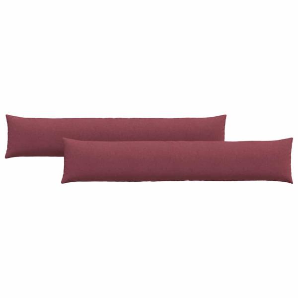 Sofakissen 2 pcs Weinrot 200 x 40 cm Stoff