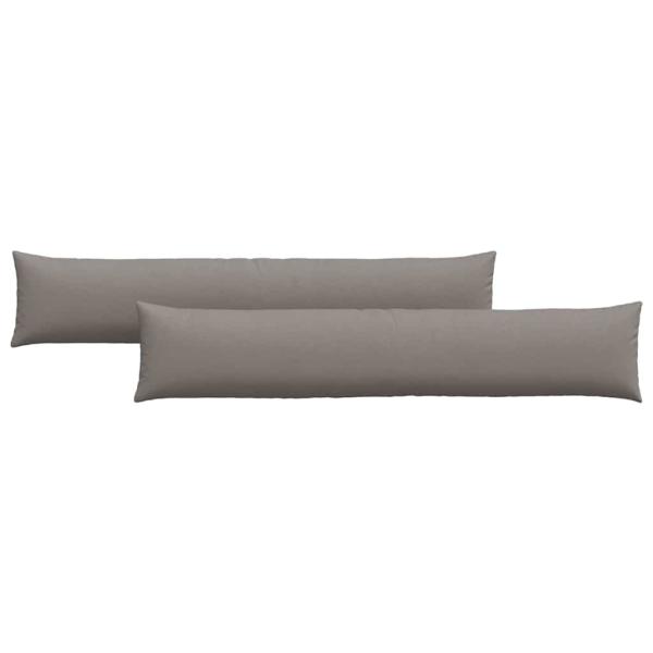 Sofakissen 2 pcs Taupe 200 x 40 cm Stoff