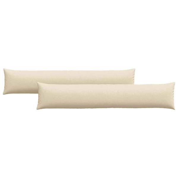 Sofakissen 2 pcs Creme 200 x 40 cm Stoff