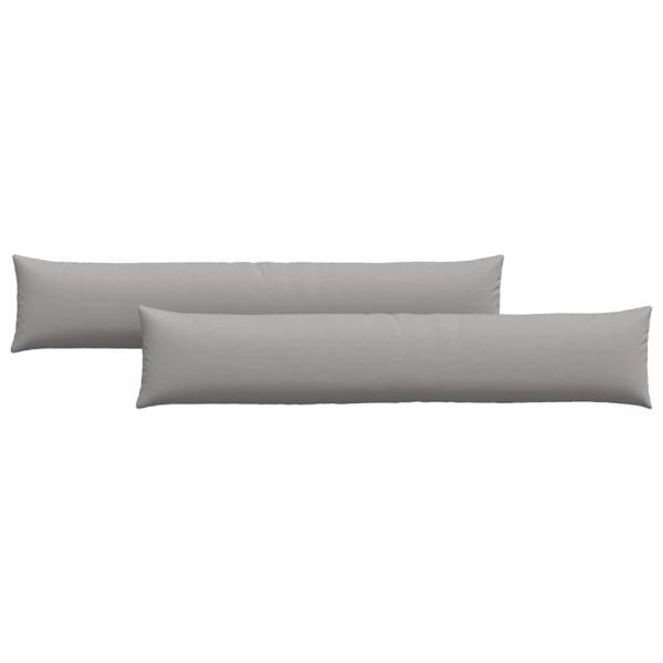 Sofakissen 2 pcs Grau 200 x 40 cm Stoff