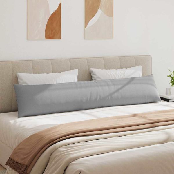 Sofakissen 2 pcs Grau 200 x 40 cm Stoff