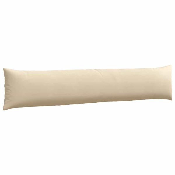 Sofa Kissen 2 pcs Creme 200 x 40 cm Stoff
