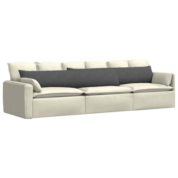 Sofakissen 2 pcs Dunkelgrau 200 x 40 cm Cordstoff