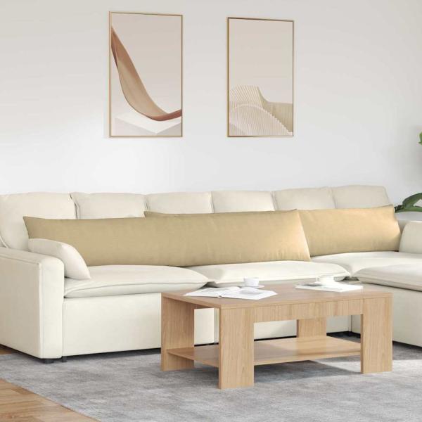 ARDEBO.de - Sofakissen 2 pcs Grau-Grün 200 x 40 cm Cordstoff