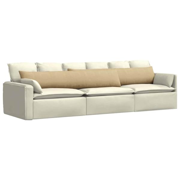 Sofakissen 2 pcs Grau-Grün 200 x 40 cm Cordstoff