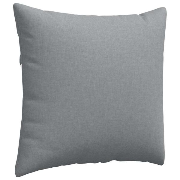 Sofakissen 2 pcs Hellgrau 45 x 45 cm Stoff