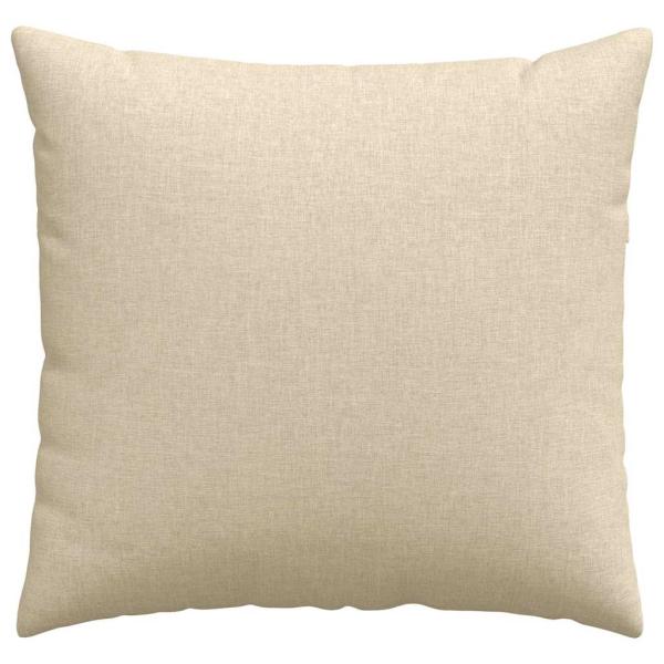 Sofakissen 2 Stk. Stoff Creme 45 x 45 cm