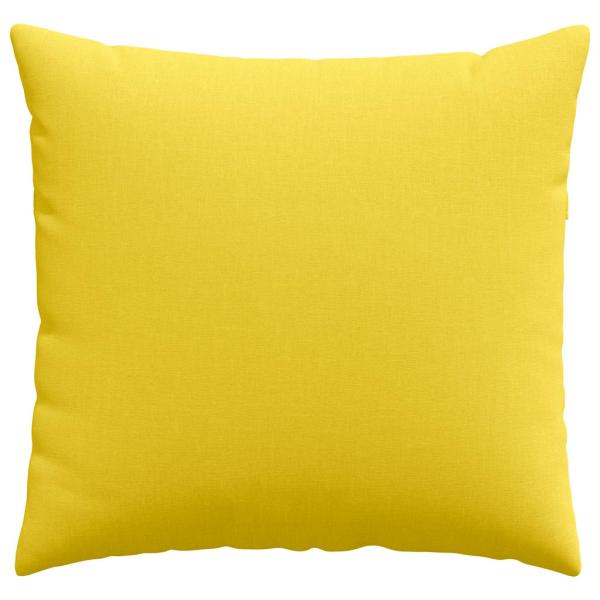 Sofakissen 2 Stk. Stoff Helles Gelb 45 x 45 cm