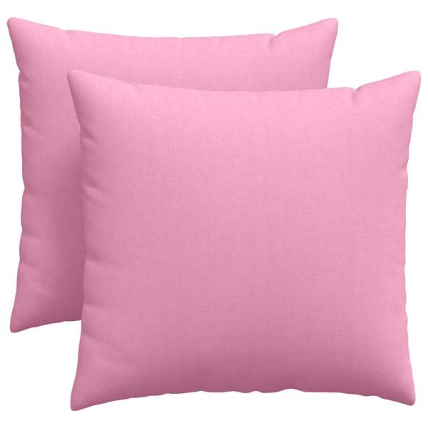 Sofakissen 2 pcs Rosa 45 x 45 cm Stoff