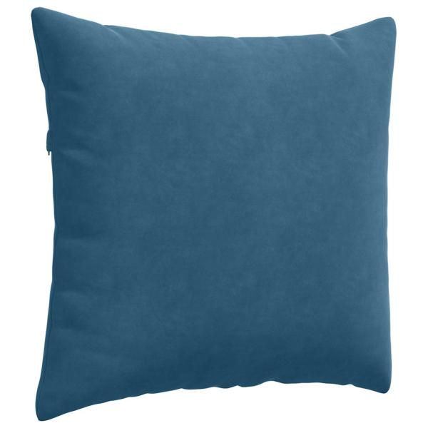 Sofakissen 2 pcs Blau 45 x 45 cm Cordstoff