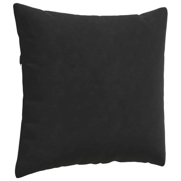 Sofakissen 2 pcs Schwarz 45 x 45 cm Cordstoff