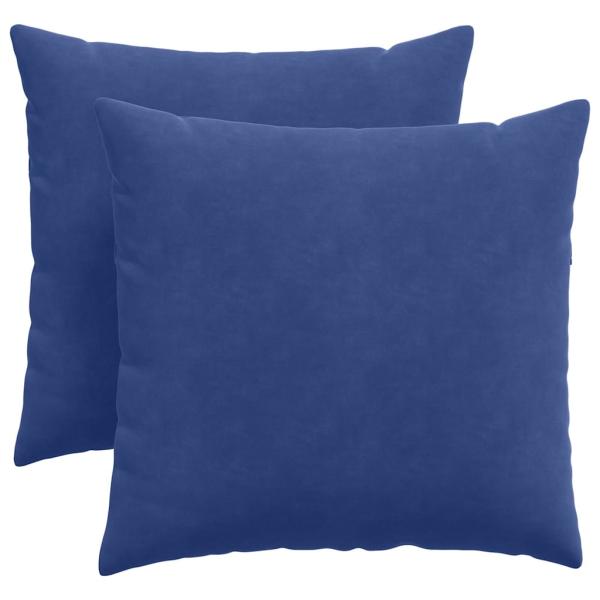 Sofakissen 2 pcs Polizeiblau 45 x 45 cm Cordstoff