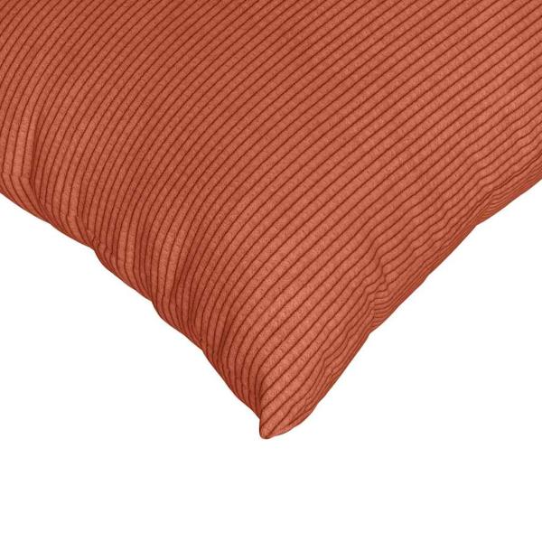 Sofakissen 2 pcs Rot-Orange 45 x 45 cm Cordstoff