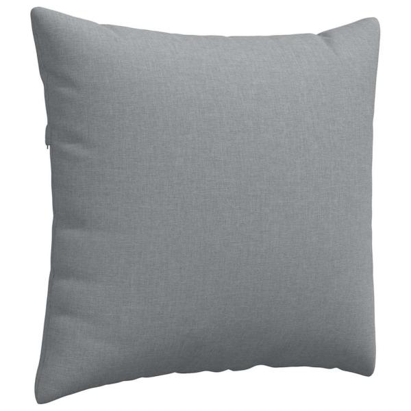 Sofakissen 2 pcs Hellgrau 50 x 50 cm Stoff