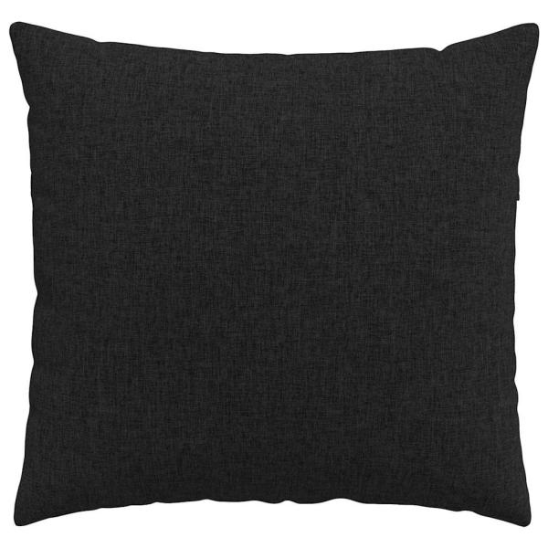 Sofakissen 2 pcs Schwarz 50 x 50 cm Stoff