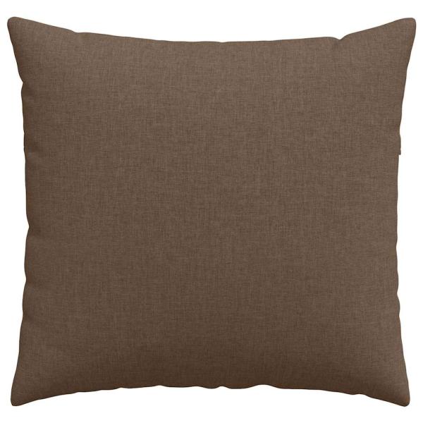Sofakissen 2 Stk. Stoff Braun 50 x 50 cm