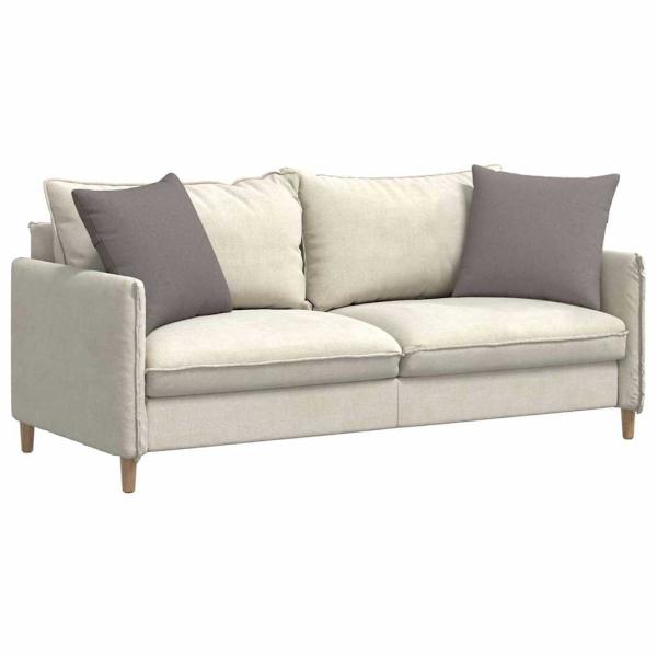 Sofakissen 2 pcs Taupe 50 x 50 cm Stoff