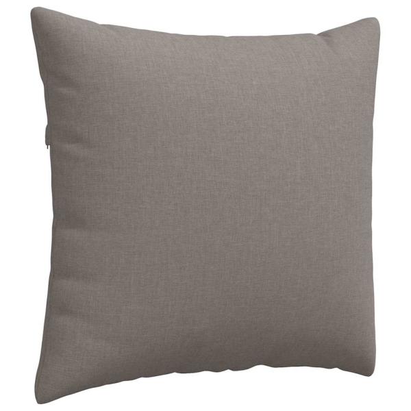 Sofakissen 2 pcs Taupe 50 x 50 cm Stoff
