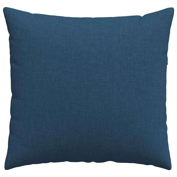 Sofakissen 2 Stk. Stoff Blau 50 x 50 cm