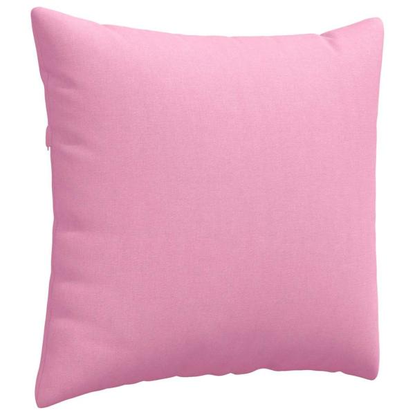 Sofakissen 2 pcs Rosa 50 x 50 cm Stoff