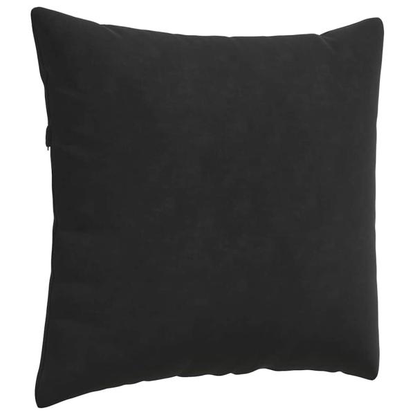 Sofakissen 2 pcs Schwarz 50 x 50 cm Cordstoff