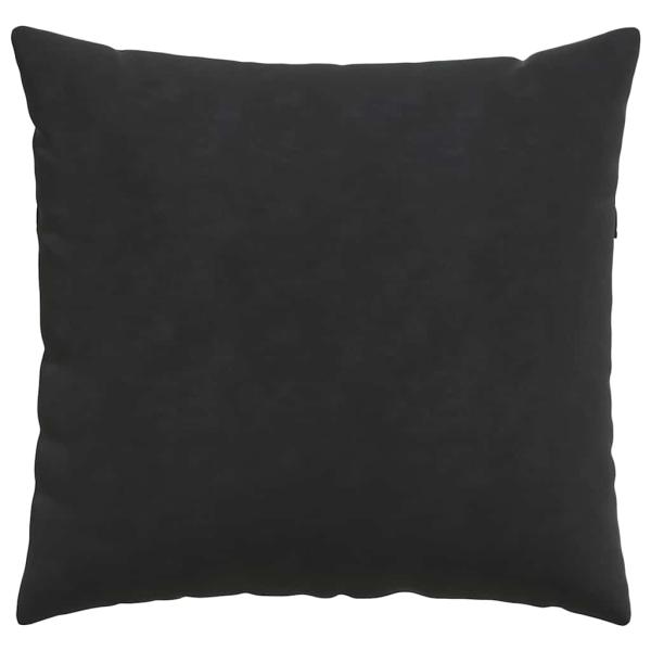 Sofakissen 2 pcs Schwarz 50 x 50 cm Cordstoff