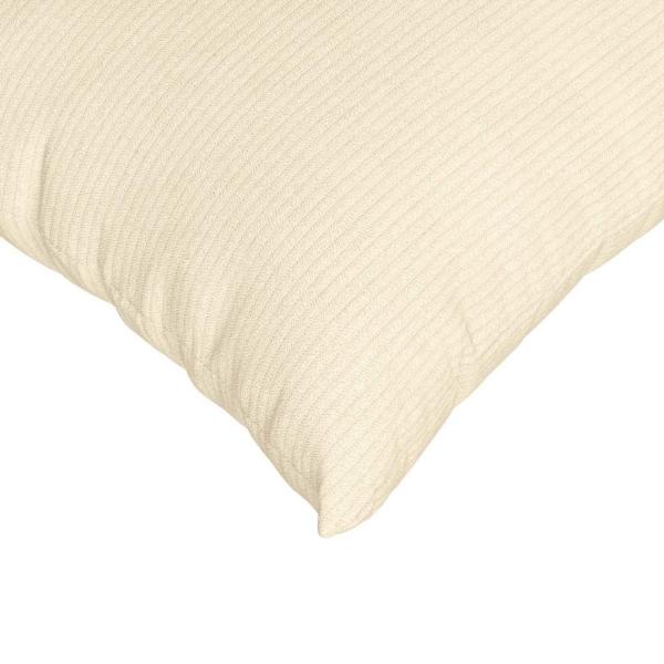 Sofakissen 2 Stück Creme 50 x 50 cm Cordstoff