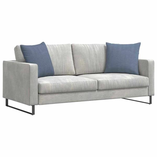 Sofakissen 2 pcs Blau 50 x 50 cm Cordstoff