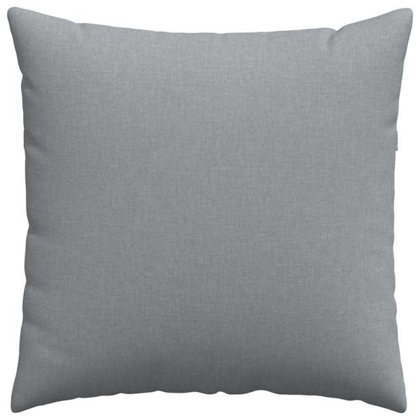 Sofakissen 2 Stk. Stoff Hellgrau 60 x 60 cm