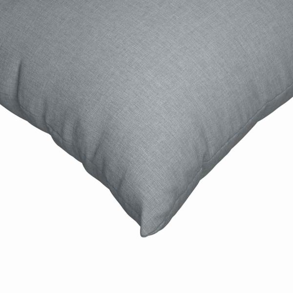 Sofakissen 2 Stk. Stoff Hellgrau 60 x 60 cm