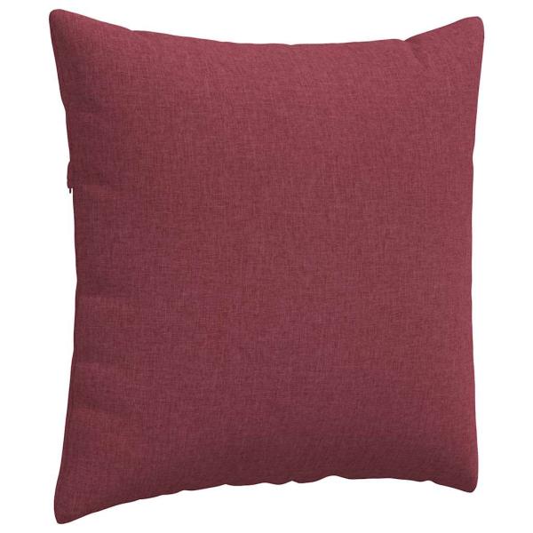 Sofakissen 2 pcs Weinrot 60 x 60 cm Stoff