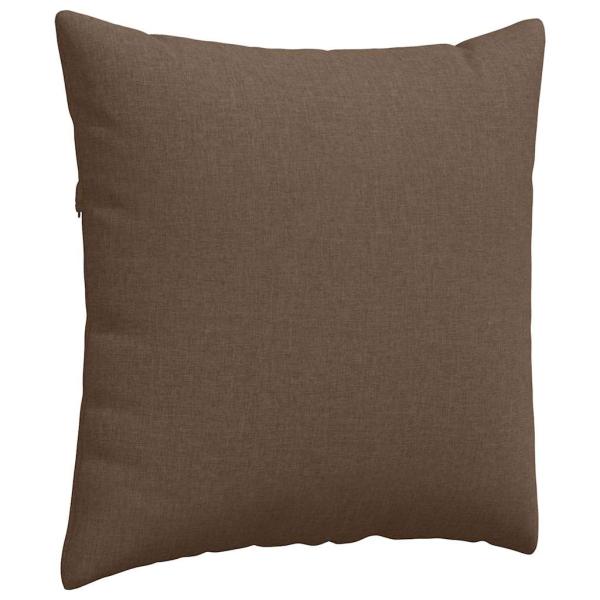 Sofakissen 2 Stk. Stoff Braun 60 x 60 cm